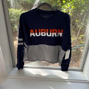 Auburn Navy and Gray Long Sleeve Shirt